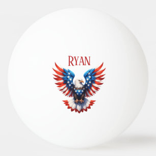 Patriotischer Amerikanischer Adler Tischtennisball