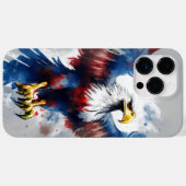 PATRIOTISCHER AMERIKANISCHER BALD ELER BIRD Case-Mate iPhone HÜLLE (Rückseite (Horizontal))