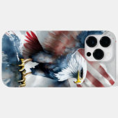 PATRIOTISCHER AMERIKANISCHER BALD ELER BIRD Case-Mate iPhone HÜLLE (Rückseite (Horizontal))