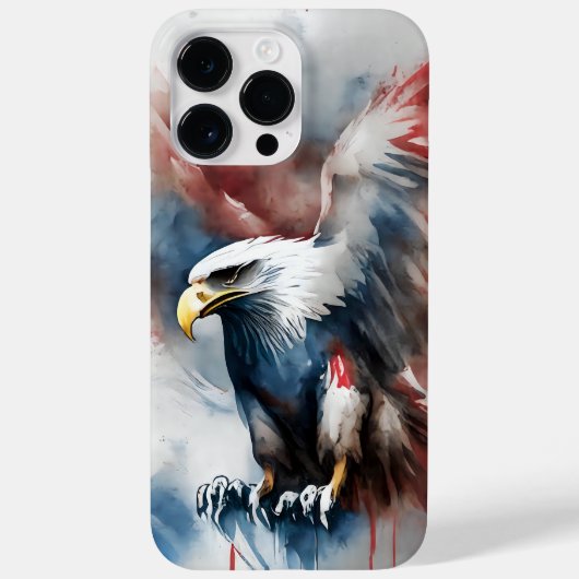 PATRIOTISCHER AMERIKANISCHER BALD ELER BIRD Case-Mate iPhone HÜLLE (Rückseite)