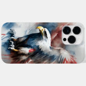 PATRIOTISCHER AMERIKANISCHER BALD ELER BIRD Case-Mate iPhone HÜLLE (Rückseite (Horizontal))