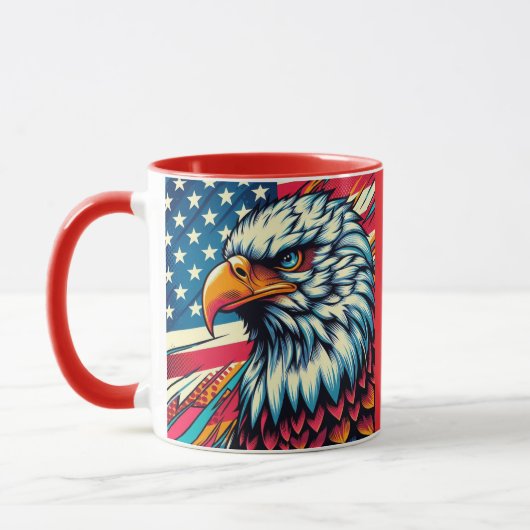 Patriotischer amerikanischer Becher Tasse (Links)