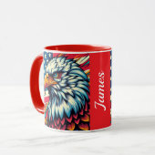 Patriotischer amerikanischer Becher Tasse (Vorderseite Links)