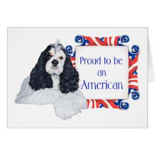 Patriotischer Amerikanischer Cocker Spaniel