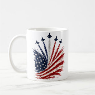 ✈️ Patriotischer Amerikanischer Flagge Air Show Be Kaffeetasse