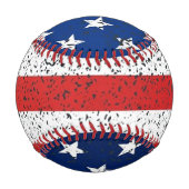 Patriotischer amerikanischer Flaggen-Baseball  Baseball (Rückseite)