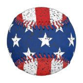 Patriotischer amerikanischer Flaggen-Baseball  Baseball (Vorderseite)
