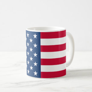 Patriotischer Amerikanischer Flaggen-Kaffeebecher Kaffeetasse