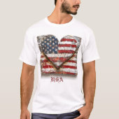 Patriotischer amerikanischer Flaggen-T - Shirt (Vorderseite)