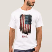Patriotischer amerikanischer Flaggen-T - Shirt (Vorderseite)