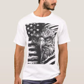 Patriotischer amerikanischer Flaggen-T - Shirt (Vorderseite)