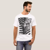 Patriotischer amerikanischer Flaggen-T - Shirt (Vorne ganz)