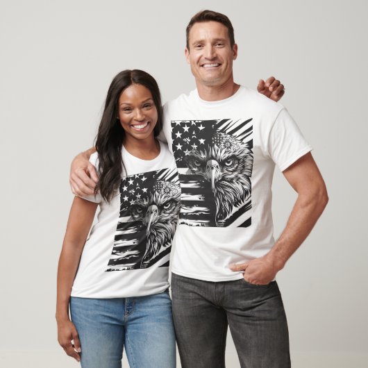 Patriotischer amerikanischer Flaggen-T - Shirt (Unisex)