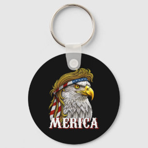 - Patriotischer amerikanischer Flaggenadler - 4. J Schlüsselanhänger