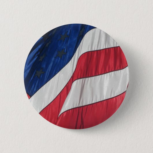 Patriotischer amerikanischer Flaggenknopf Button (Vorderseite)
