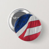Patriotischer amerikanischer Flaggenknopf Button (Vorne & Hinten)