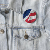 Patriotischer amerikanischer Flaggenknopf Button (Beispiel)