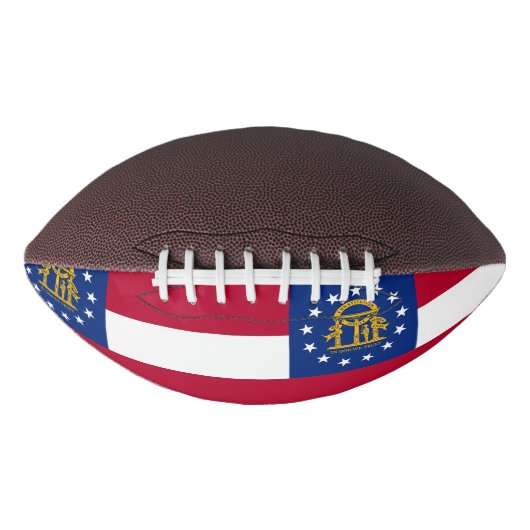 Patriotischer amerikanischer Fußball mit georgisch Football (Vorderseite)