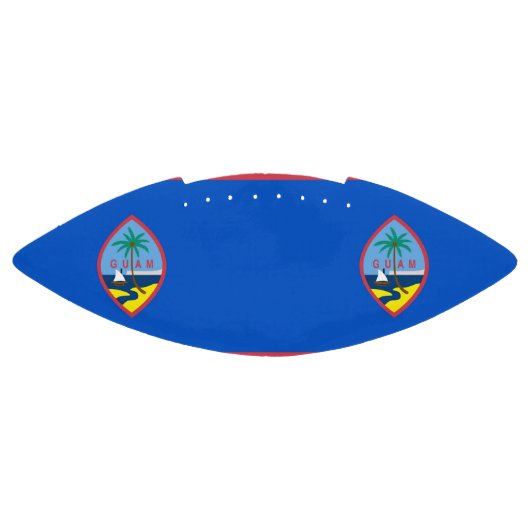Patriotischer amerikanischer Fußball mit Guam-Flag Football (Panel)
