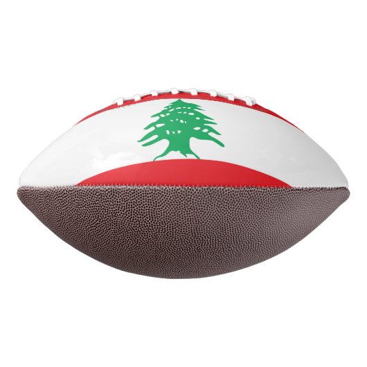 Patriotischer amerikanischer Fußball mit Libanonfl Football (Gedreht 270)