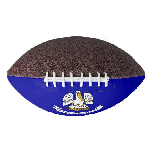 Patriotischer amerikanischer Fußball mit Louisiana Football (Vorderseite)