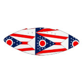 Patriotischer amerikanischer Fußball unter der Fla Football (Panel)