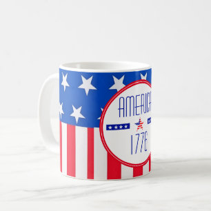 Patriotischer amerikanischer Kaffeebecher Kaffeetasse