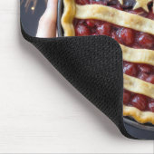 Patriotischer Amerikanischer Kuchen Mousepad (Ecke)