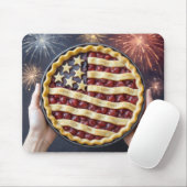Patriotischer Amerikanischer Kuchen Mousepad (Mit Mouse)