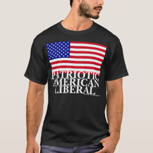 Patriotischer amerikanischer Liberaler T-Shirt
