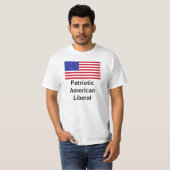 Patriotischer amerikanischer Liberaler T-Shirt (Vorne ganz)