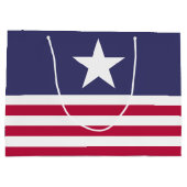 Patriotischer amerikanischer Stil Große Geschenktüte (Rückseite)
