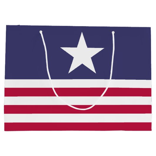 Patriotischer amerikanischer Stil Große Geschenktüte (Rückseite)