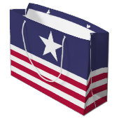 Patriotischer amerikanischer Stil Große Geschenktüte (Rückseite Schrägansicht)