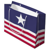Patriotischer amerikanischer Stil Große Geschenktüte (Vorderseite Schrägansicht)