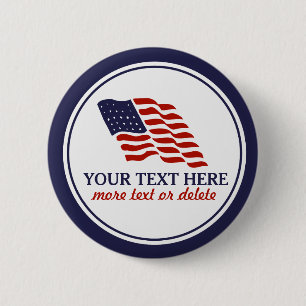 Patriotischer amerikanischer Unabhängigkeitstag Button