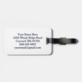 Patriotischer amerikanischer Unabhängigkeitstag Gepäckanhänger (Rückseite horizontal)