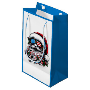 Patriotischer/Amerikanischer Weihnachtsmann Kleine Geschenktüte