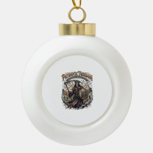 Patriotischer apokalyptischer Freiheits-Sense-Zomb Keramik Kugel-Ornament
