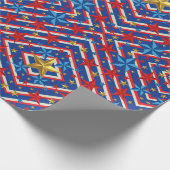 Patriotischer Arbeitstag Geschenkpapier (Ecke)