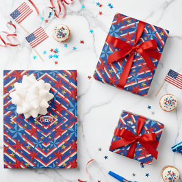 Patriotischer Arbeitstag Geschenkpapier Set