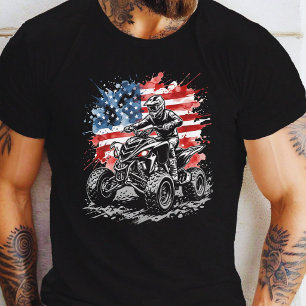 Patriotischer ATV-Quad-Fahrer  T-Shirt