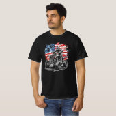 Patriotischer ATV-Quad-Fahrer T-Shirt (Vorne ganz)