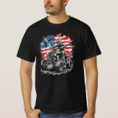 Patriotischer ATV-Quad-Fahrer T-Shirt (Vorderseite)