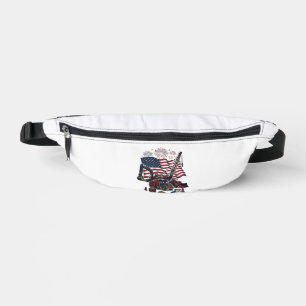 Patriotischer Aufbau USA Vintage Bauchtasche
