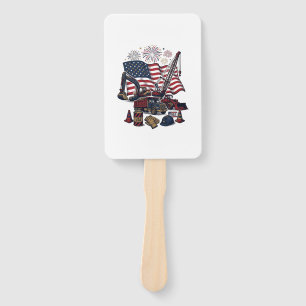 Patriotischer Aufbau USA Vintage Fächer