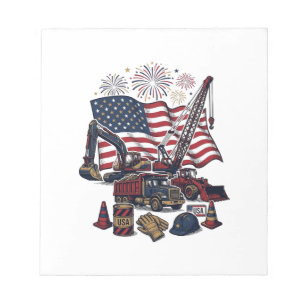 Patriotischer Aufbau USA Vintage Notizblock