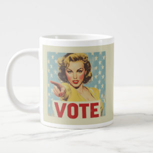 Patriotischer Aufruf zum Handeln: Abstimmung! Jumbo-Tasse