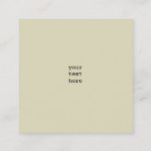 Patriotischer Aufruf zum Handeln: Abstimmung! Quadratische Visitenkarte (Rückseite)