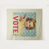 Patriotischer Aufruf zum Handeln: Abstimmung! Wandteppich (Vorderseite (Horizontal))